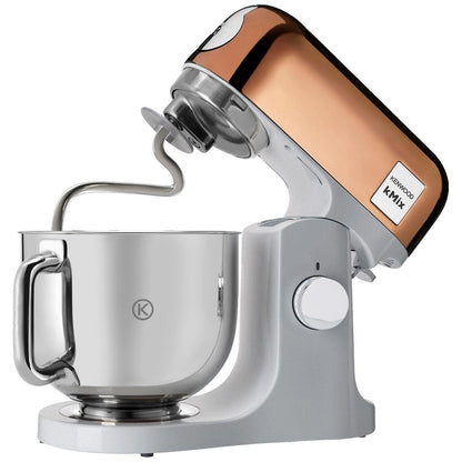 Kenwood kMix Editions KMX760GD Küchenmaschine, 5 l Edelstahl Schüssel, Safe-Use-Sicherheitssystem, Metallgehäuse, 1000 Watt, inkl. 3-Teiligem Patisserie-Set und Spritzschutz, Rosé Gold