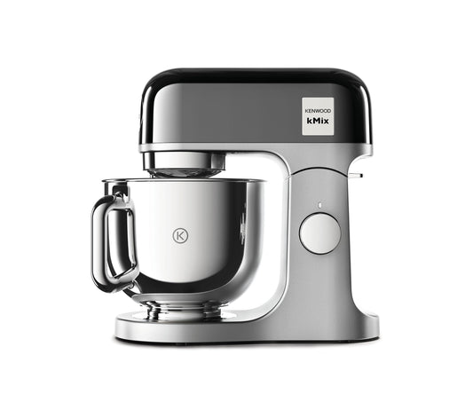 Kenwood kMix Editions KMX760BC Küchenmaschine, 5 l Edelstahl Schüssel, Safe-Use-Sicherheitssystem, Metallgehäuse, 1000 Watt, inkl. 3-Teiligem Patisserie-Set und Spritzschutz, Anthrazit
