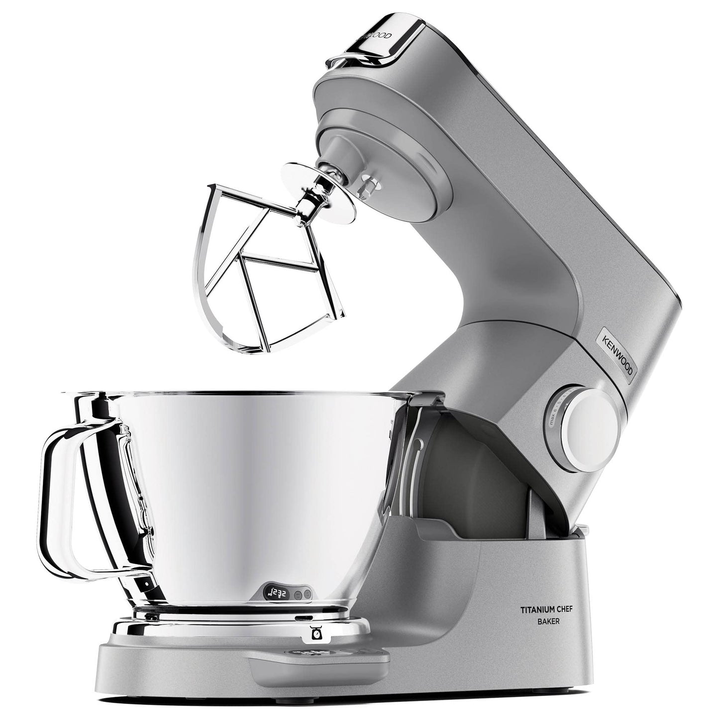 Kenwood Titanium Chef Baker KVC85.004SI Küchenmaschine mit integrierter Waage & MultiPro KAH65.000PL Multi-Zerkleinerer