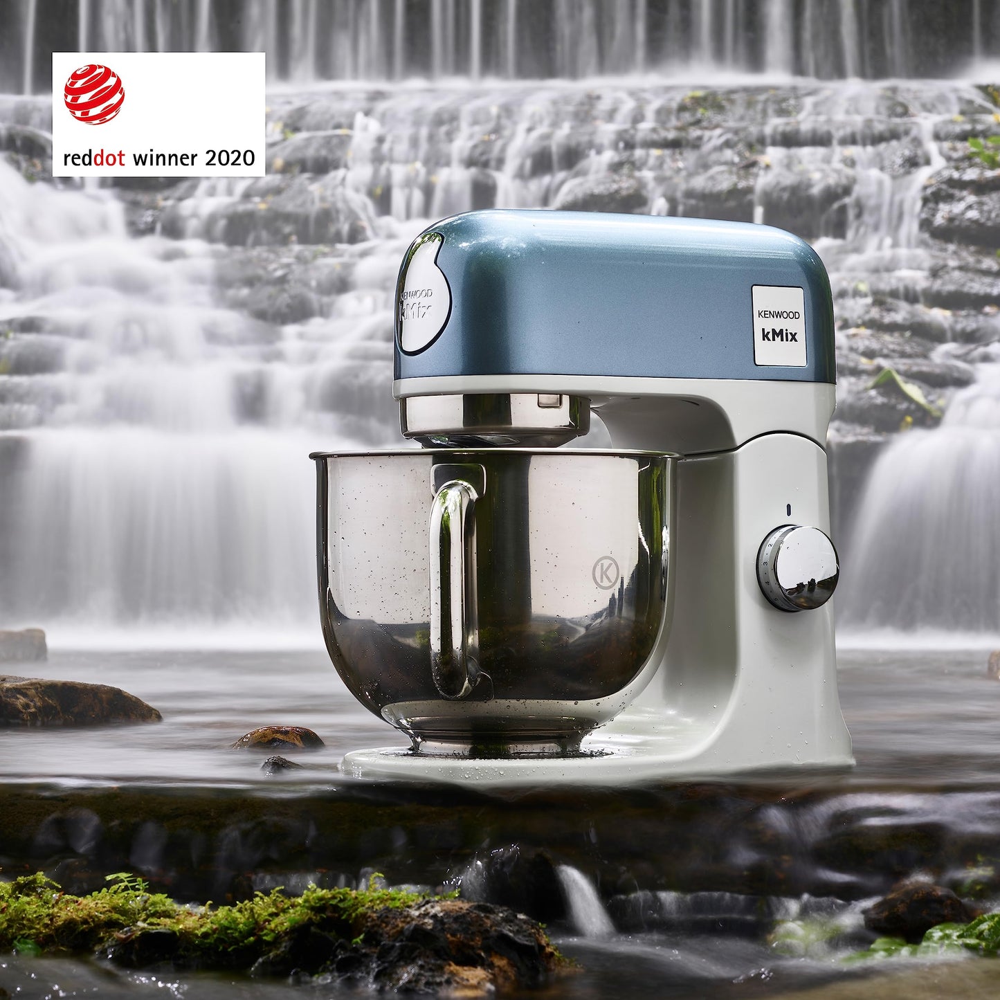 Kenwood kMix Editions KMX760BL Küchenmaschine, 5 l Edelstahl Schüssel, Safe-Use-Sicherheitssystem, Metallgehäuse, 1000 Watt, inkl. 3-Teiligem Patisserie-Set und Spritzschutz, Blau Metallic